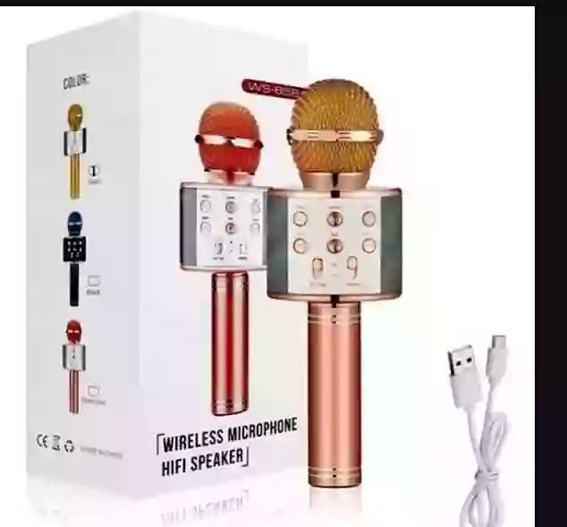 Wirless mic with speaker