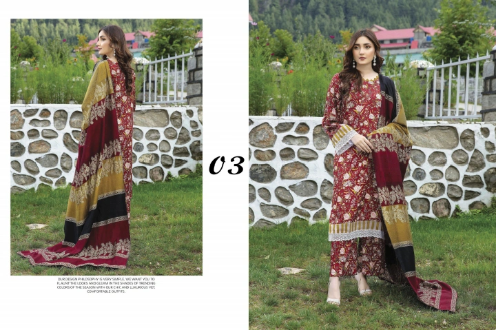 CHEERY COTRAI WITH RANGOLI SHAWL 03