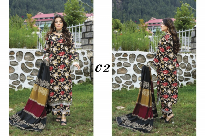 CHEERY COTRAI WITH RANGOLI SHAWL 02