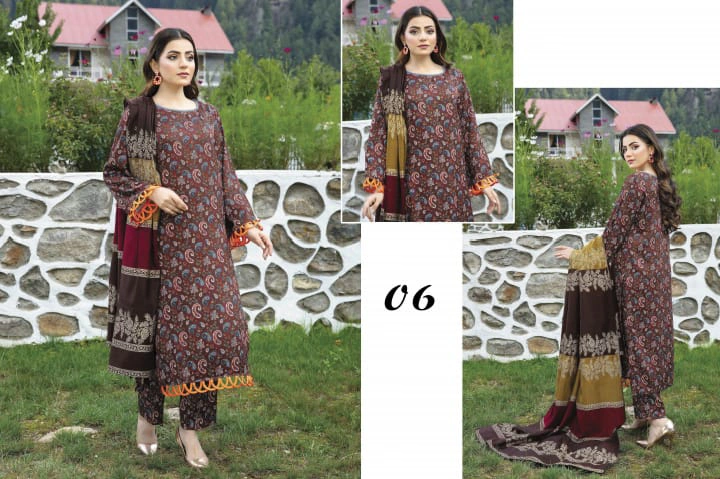 CHEERY COTRAI WITH RANGOLI SHAWL 06