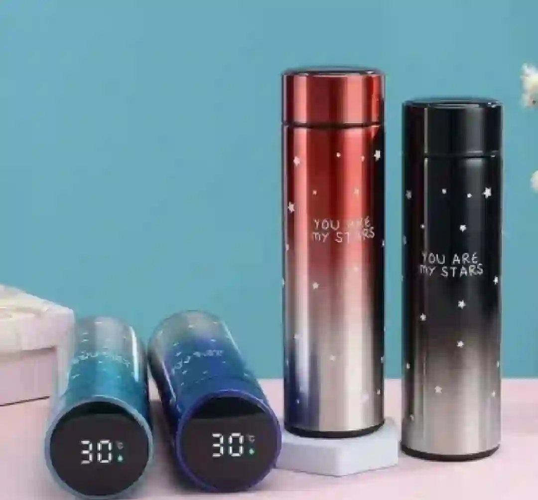 Temperature Stainless Steel Water Bottle with Star