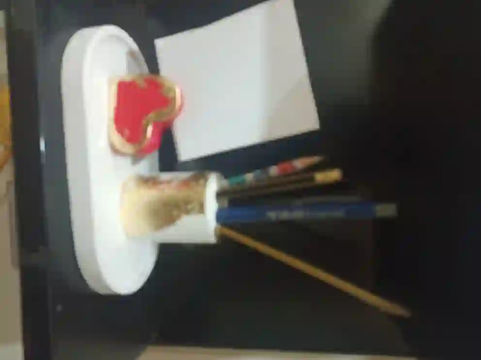 3 pcs set , pencil holder, card holder, oval tray