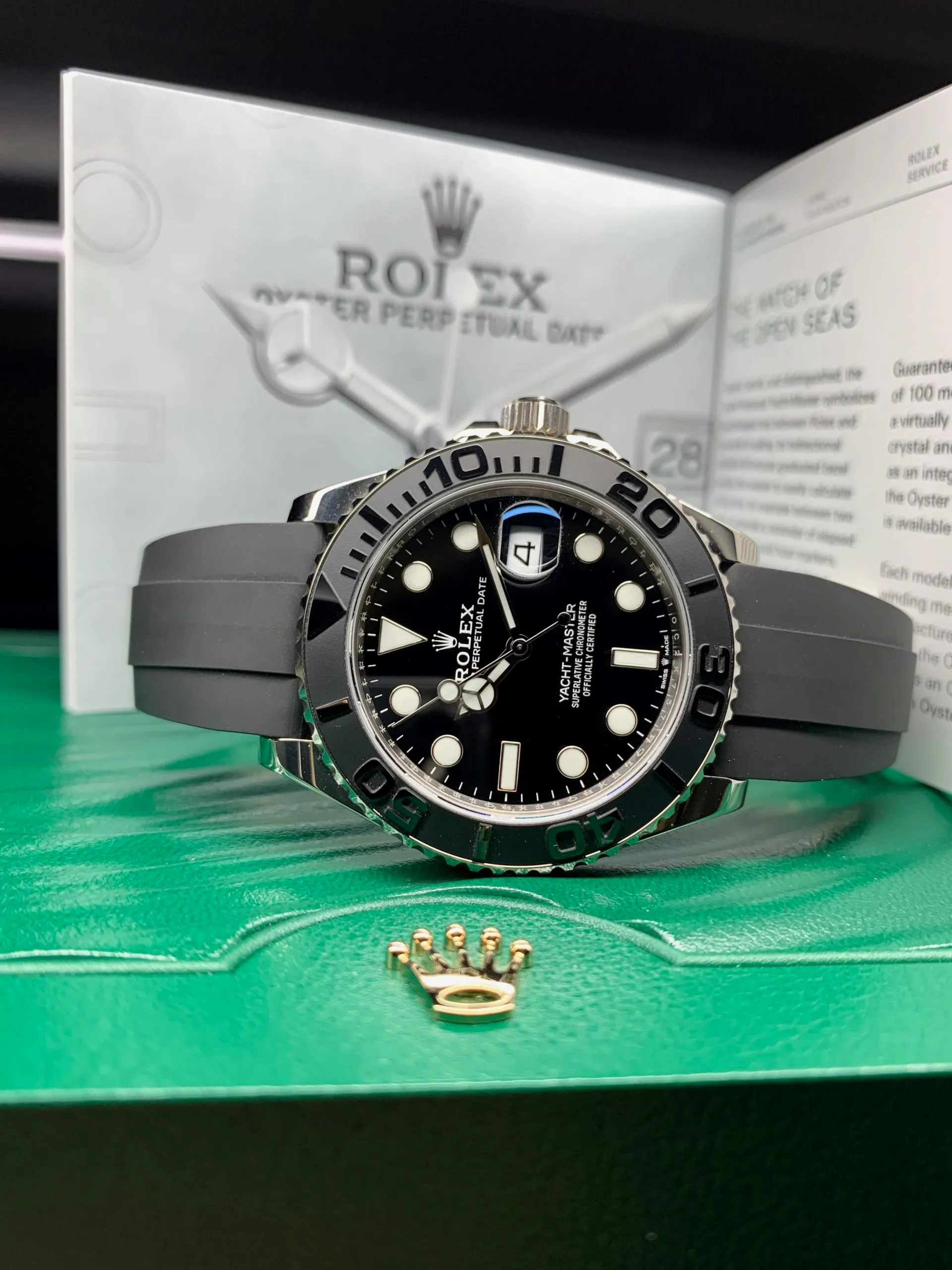 Luxury Black Rolex Yacht-Master Style Watch –Elegant & Sport