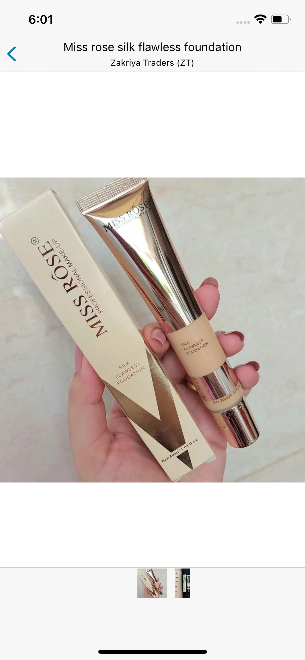 Miss Rose Silk Foundation