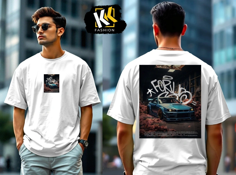 Men's Dropshoulder Tshirt DTF print