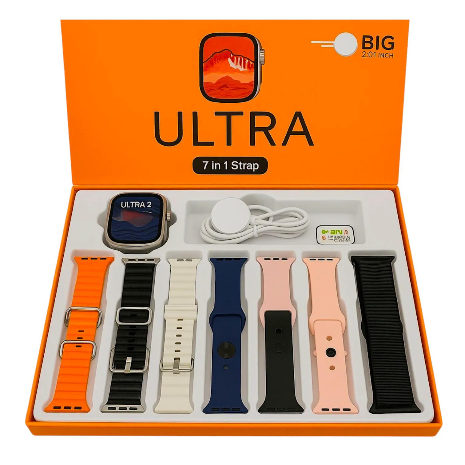7-in-1 Ultra Smart Watch With Bluetooth Calling, Fitness Tra