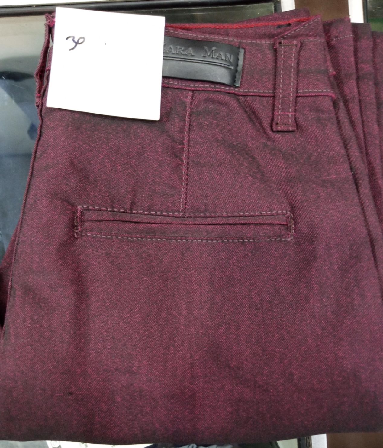 Men's Maroon Cotton Pants – Elegant Casual Wear