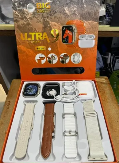 Ultra 9( 4+1+1 )+Airpods+watch case+wirelss charger+cable