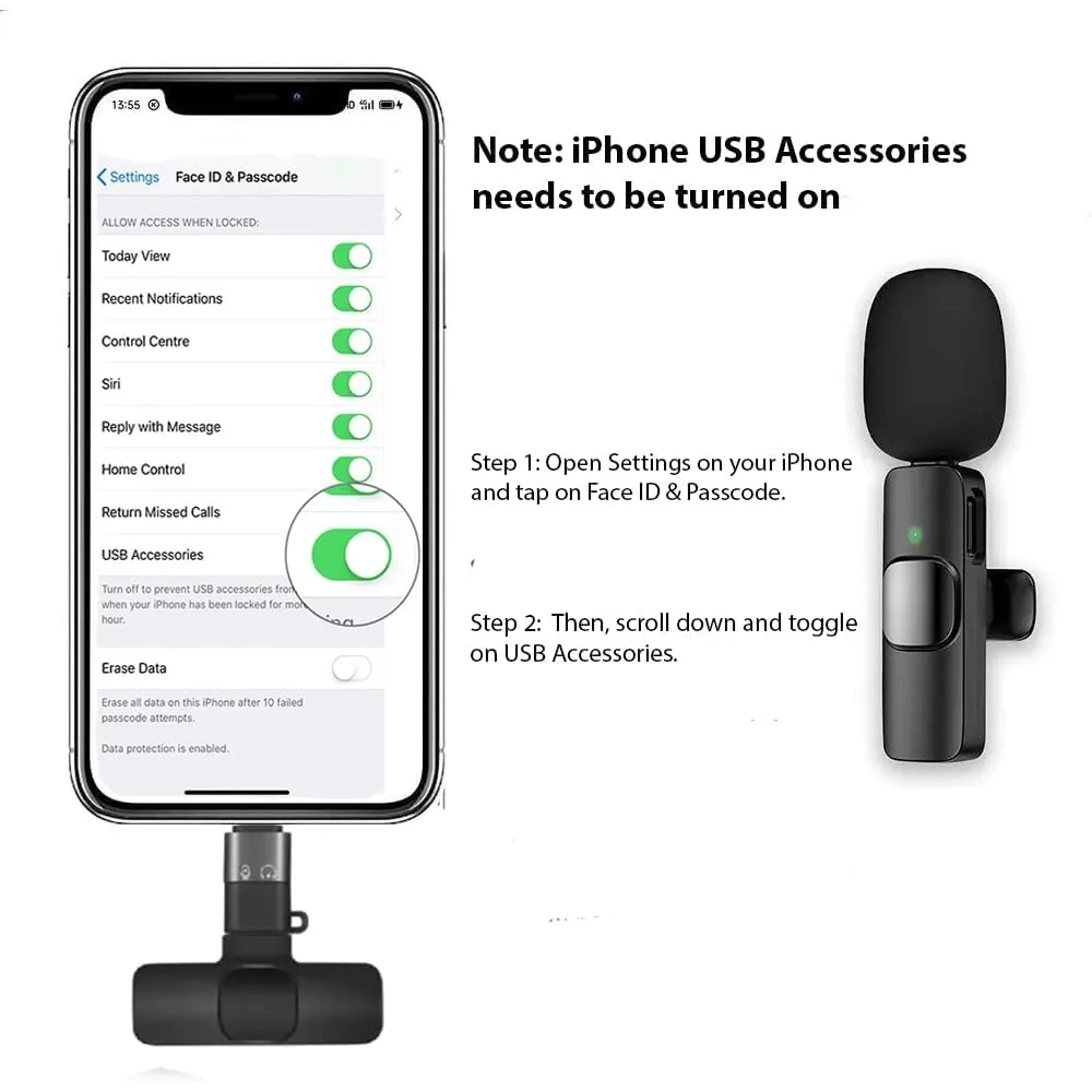 K9 Wireless Microphone for Mobile Phones – Plug & Play,