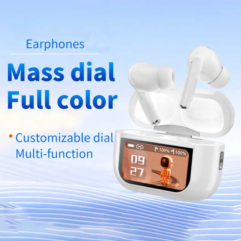 2025 Best Selling V20 Pro ANC Airpods With LED Touch Screen