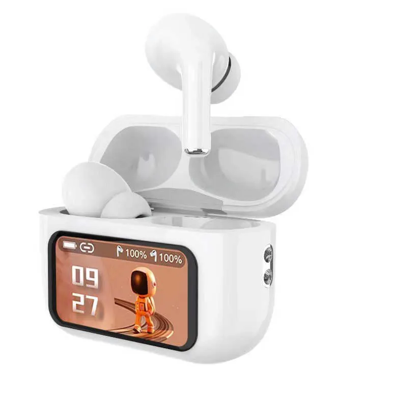 2025 Best Selling V20 Pro ANC Airpods With LED Touch Screen