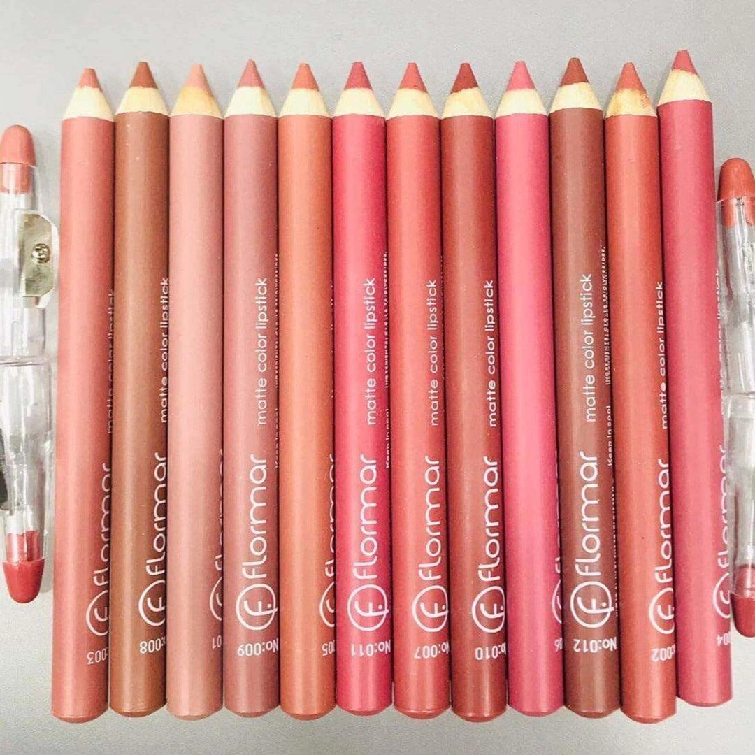 High Pigmented Smudge Proof Lip Pencils-12pcs