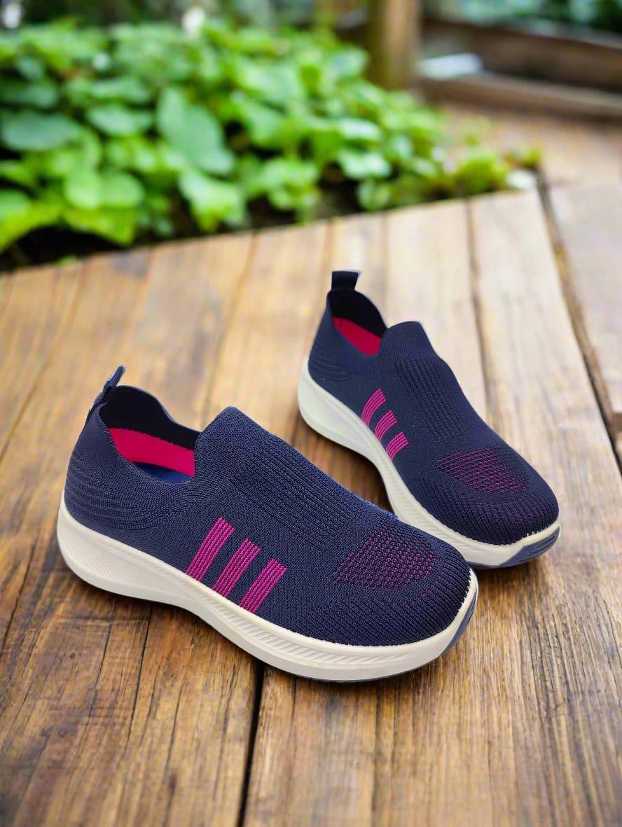 Synthetic Leather Sneakers for Women