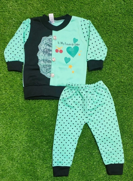 Girl's Printed Fleece Shirt & Toruser