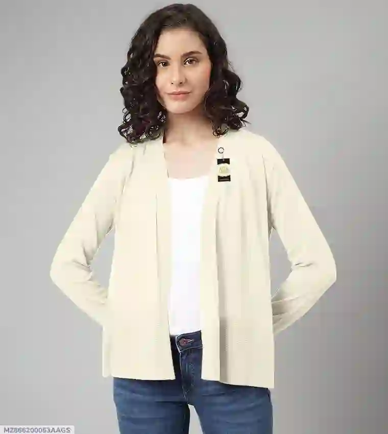 Women's Plain Wool Blazer