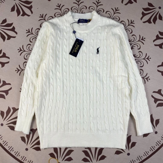Acrylic Men's Round Neck Knitted Sweater