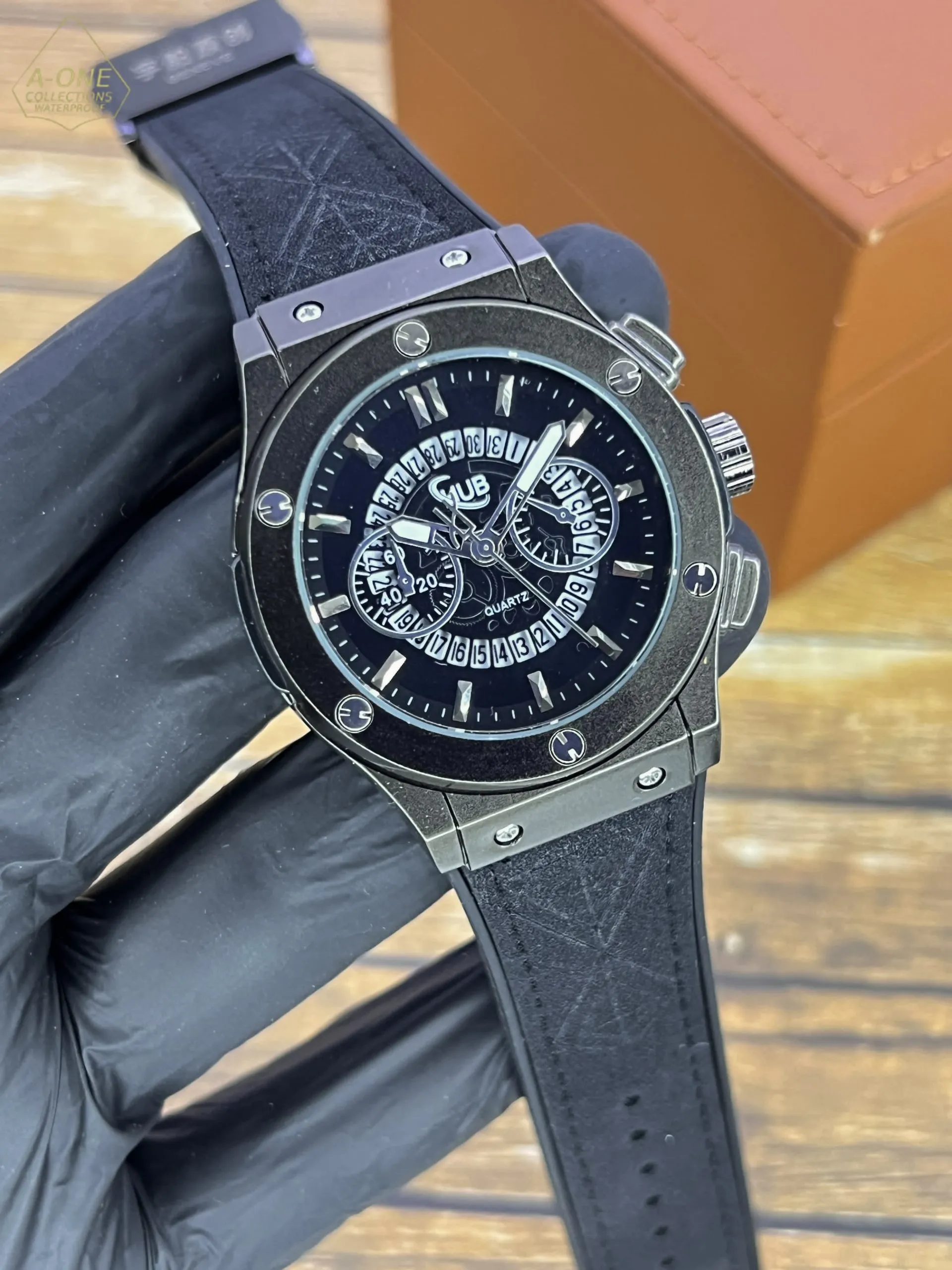 Hublot Stylish Watch – Black (without Box)