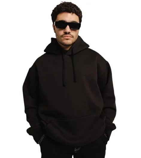 Basic Plain Black Hoodie Premium Quality For Men