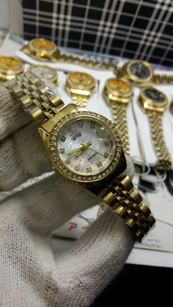 Rolex Date Working Stainless Steel Chain