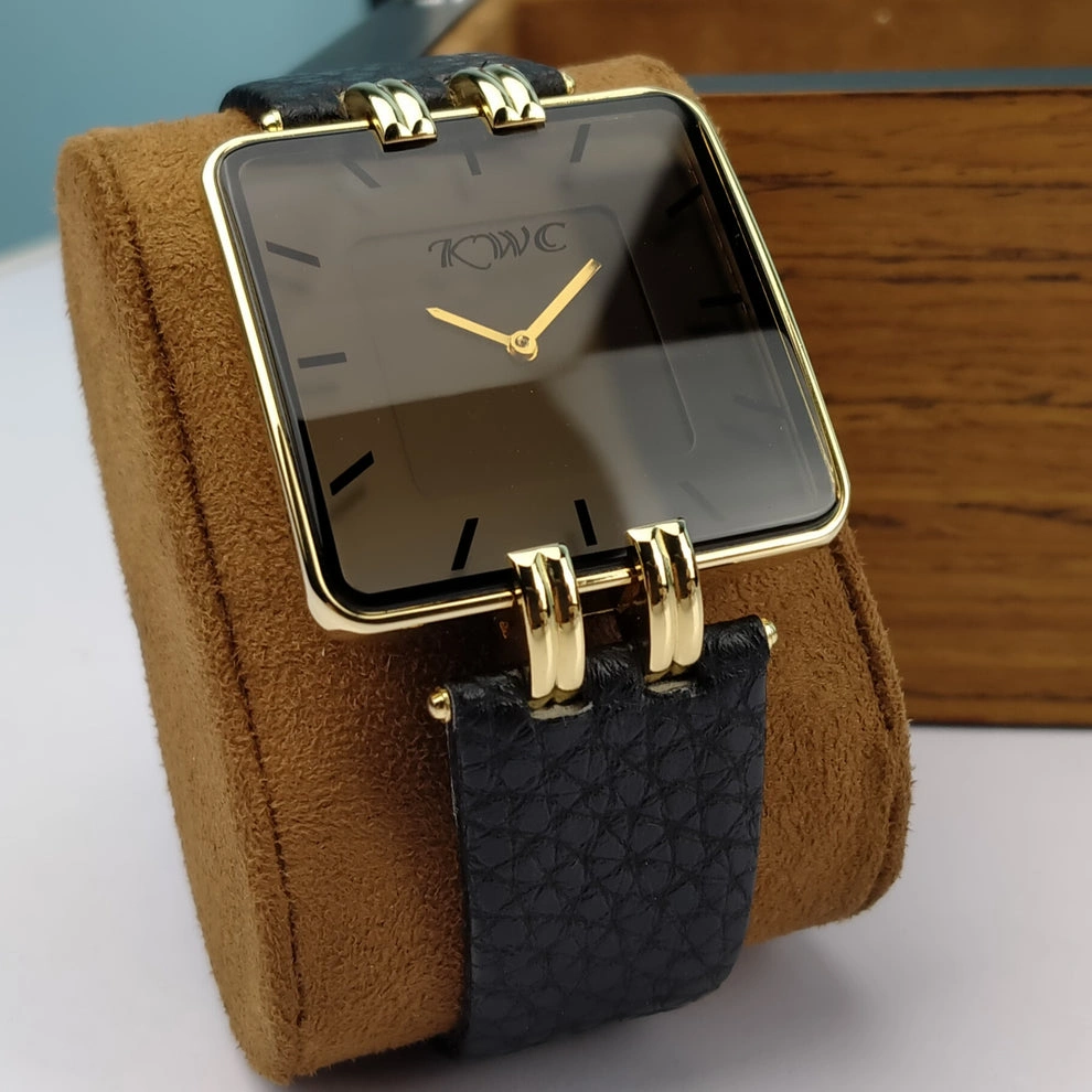 KWC leather Strap Square Shape Watch