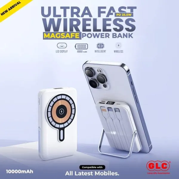 Wireless Power Bank Mf01 – 10000mah Capacity, High-quality