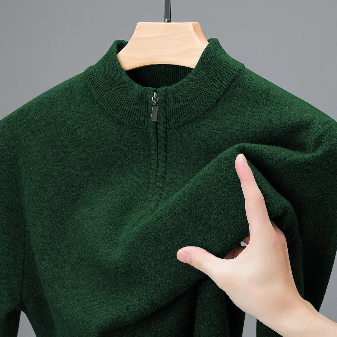 men's nylon Harf zip sweater 1 PC classic plan design