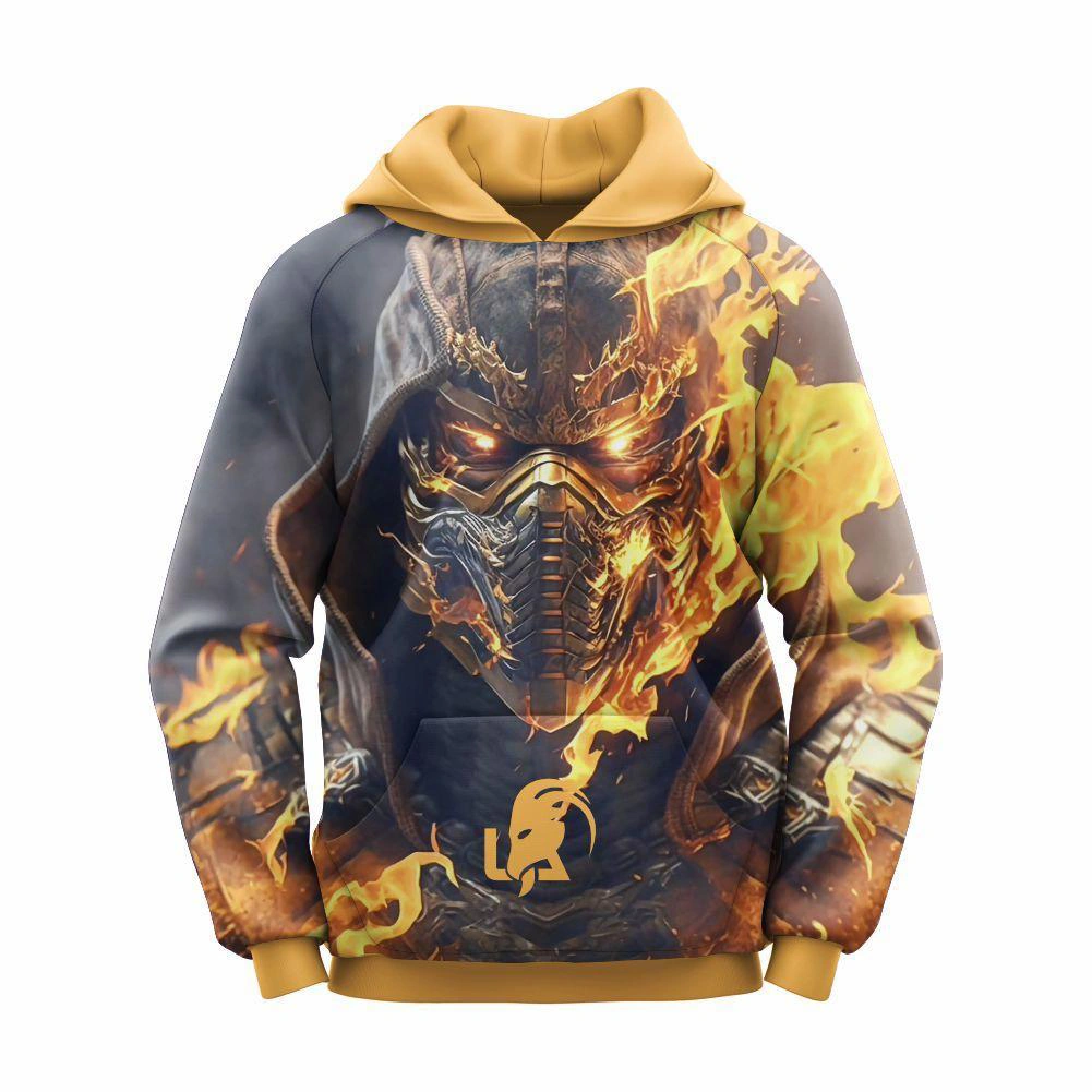 men's printed fleece hoodie 1 pc
