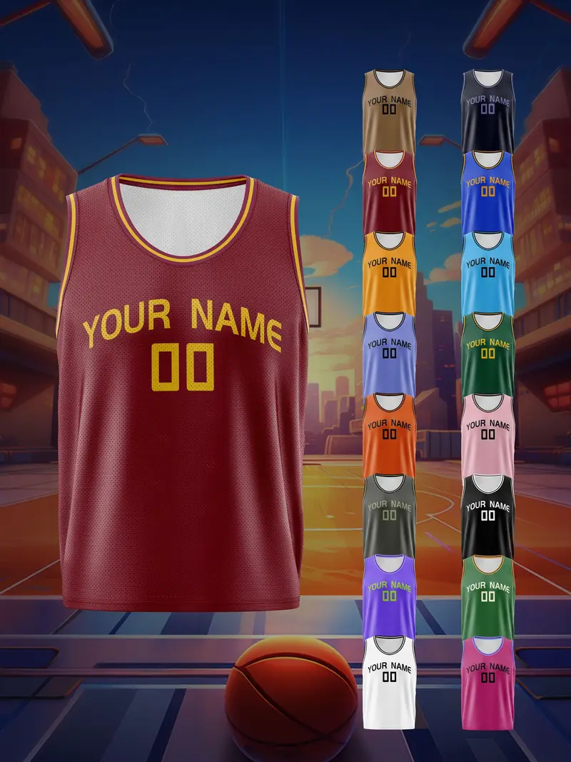 Customizable Kids Basketball Jersey