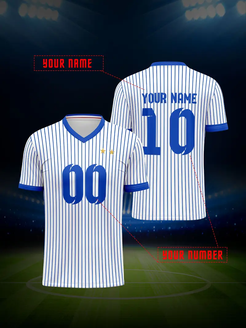 Customized V-Neck Football Jersey.