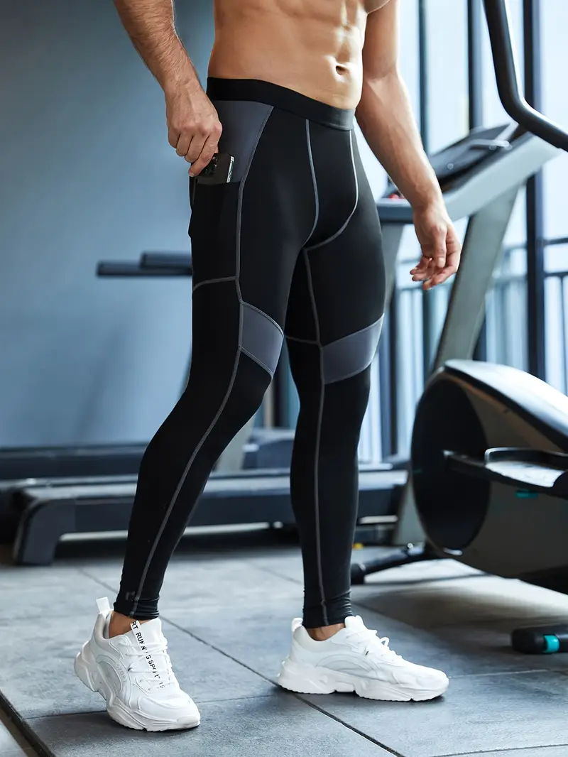Men'S Compression Training Leggings, Quick-Dry tights.