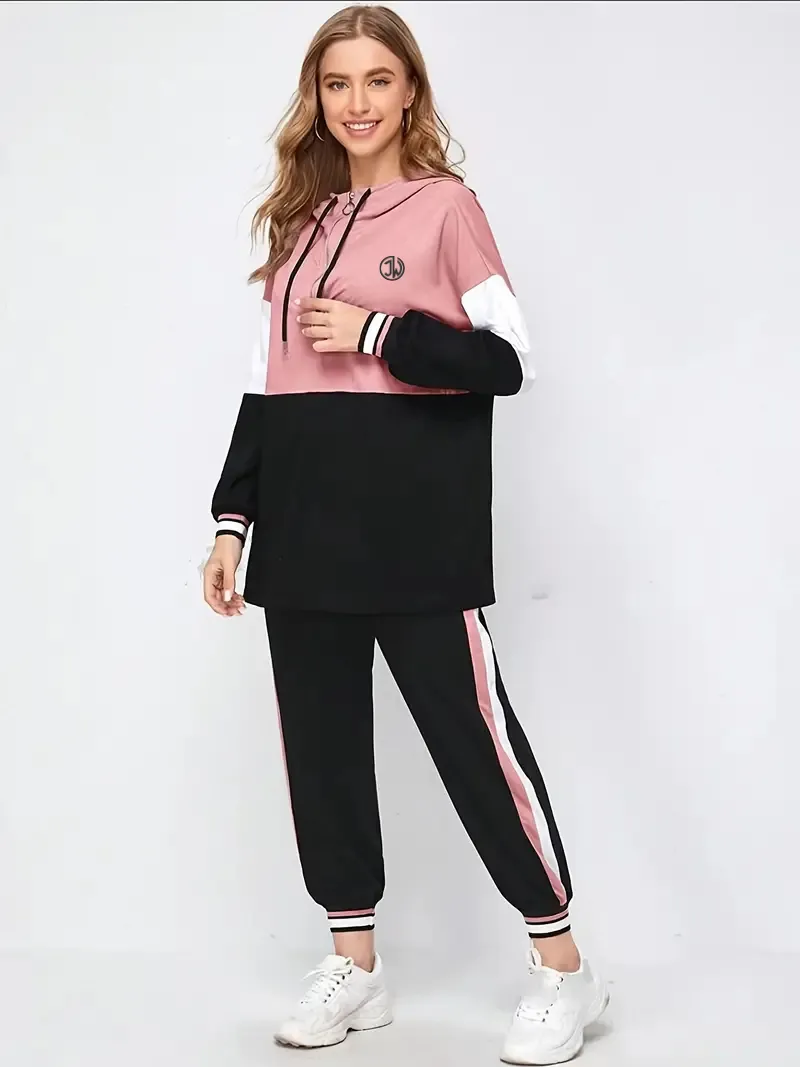 Women Tracksuit Polyester Hoodie and Joggers.
