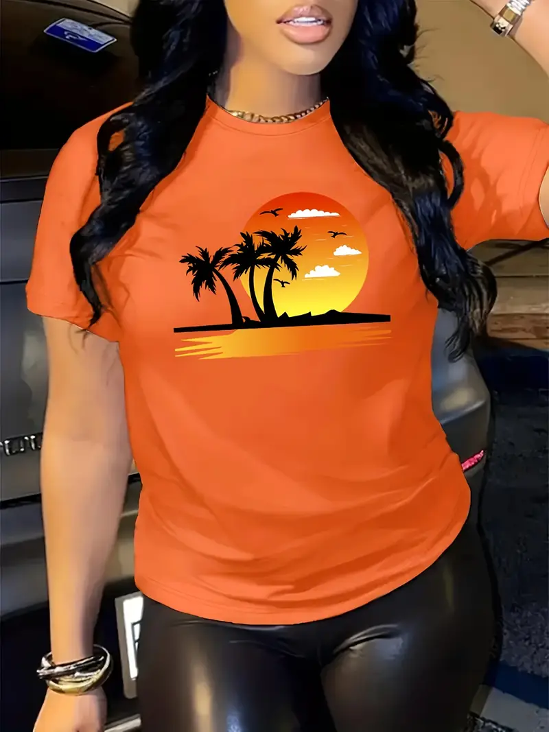 Personalized Printed Casual Short-sleeved Shirt.