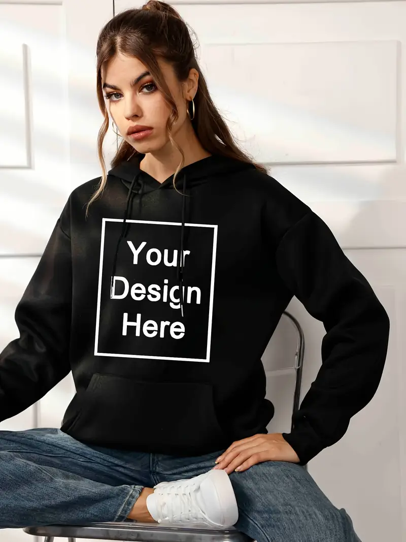 Customizable Unisex Polyester Hoodie.