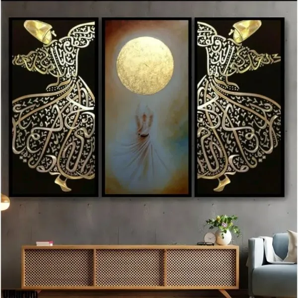 Wall 3 Frame For Living Room Wooden Wall Frame