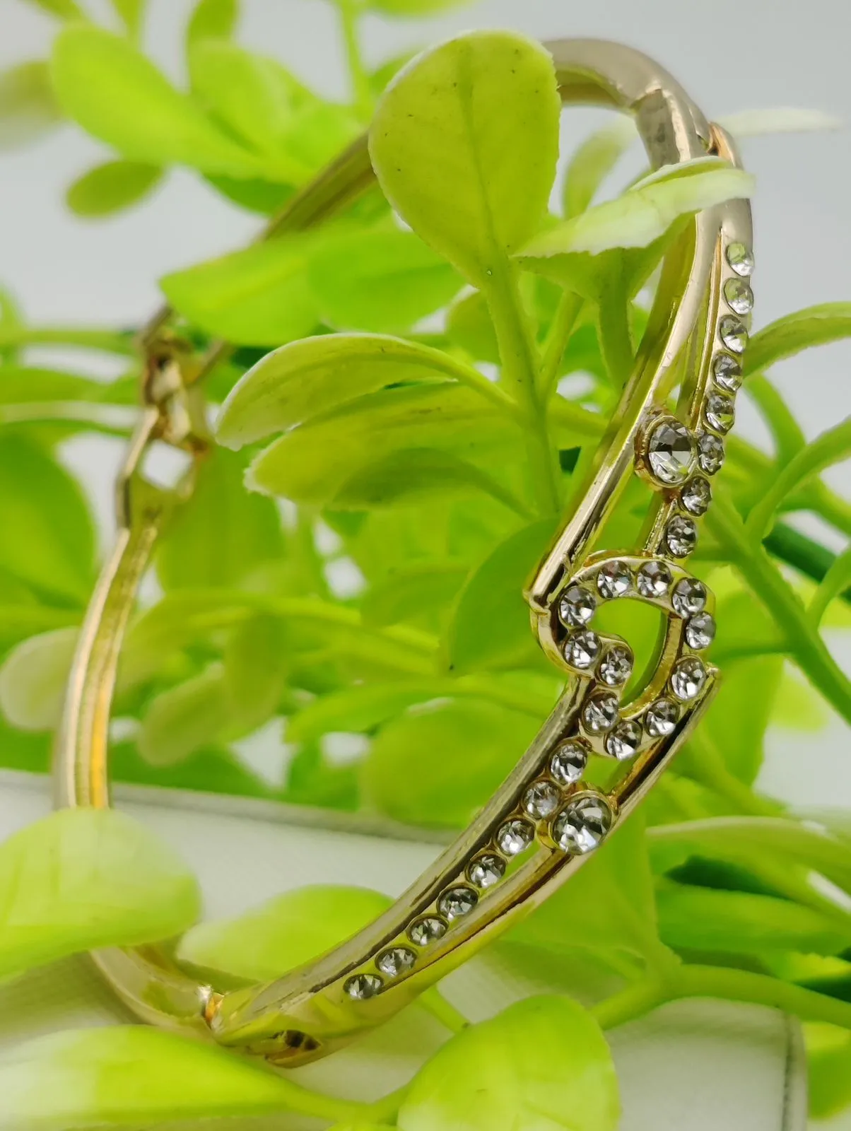Imported Adjustable Heart-link Crystal Bracelet
