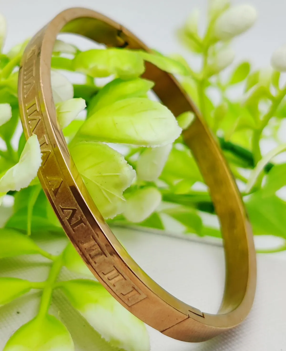Adjustable Roman Numeral Bracelet