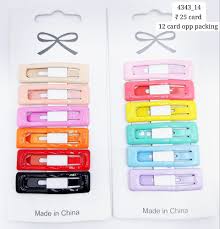 "Add a Touch of Elegance with Metal Pink Tic Tac Hair Clips