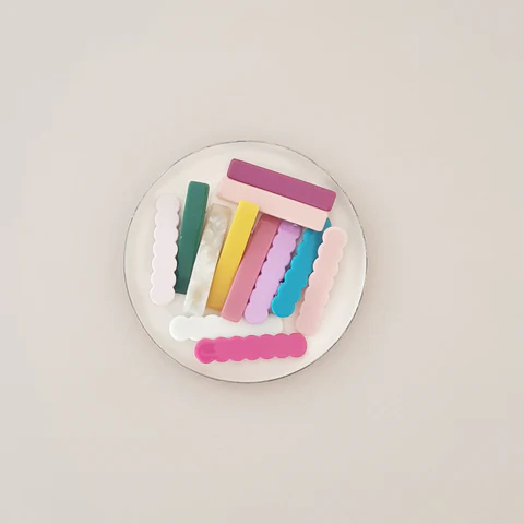 HAIR CLIPS – Pink Ruffle
