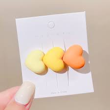 Hengli Jewelry Story – New Girls' Colorful Heart Hairpins |