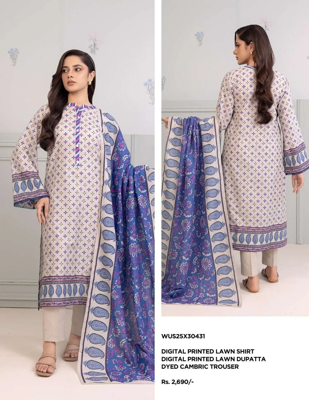 Lawn Three piece_____.............................
