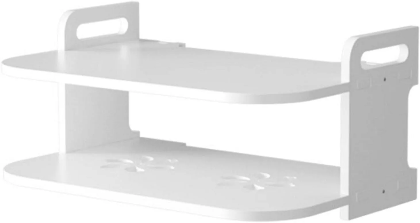 Floating Shelf for TV Components (White)