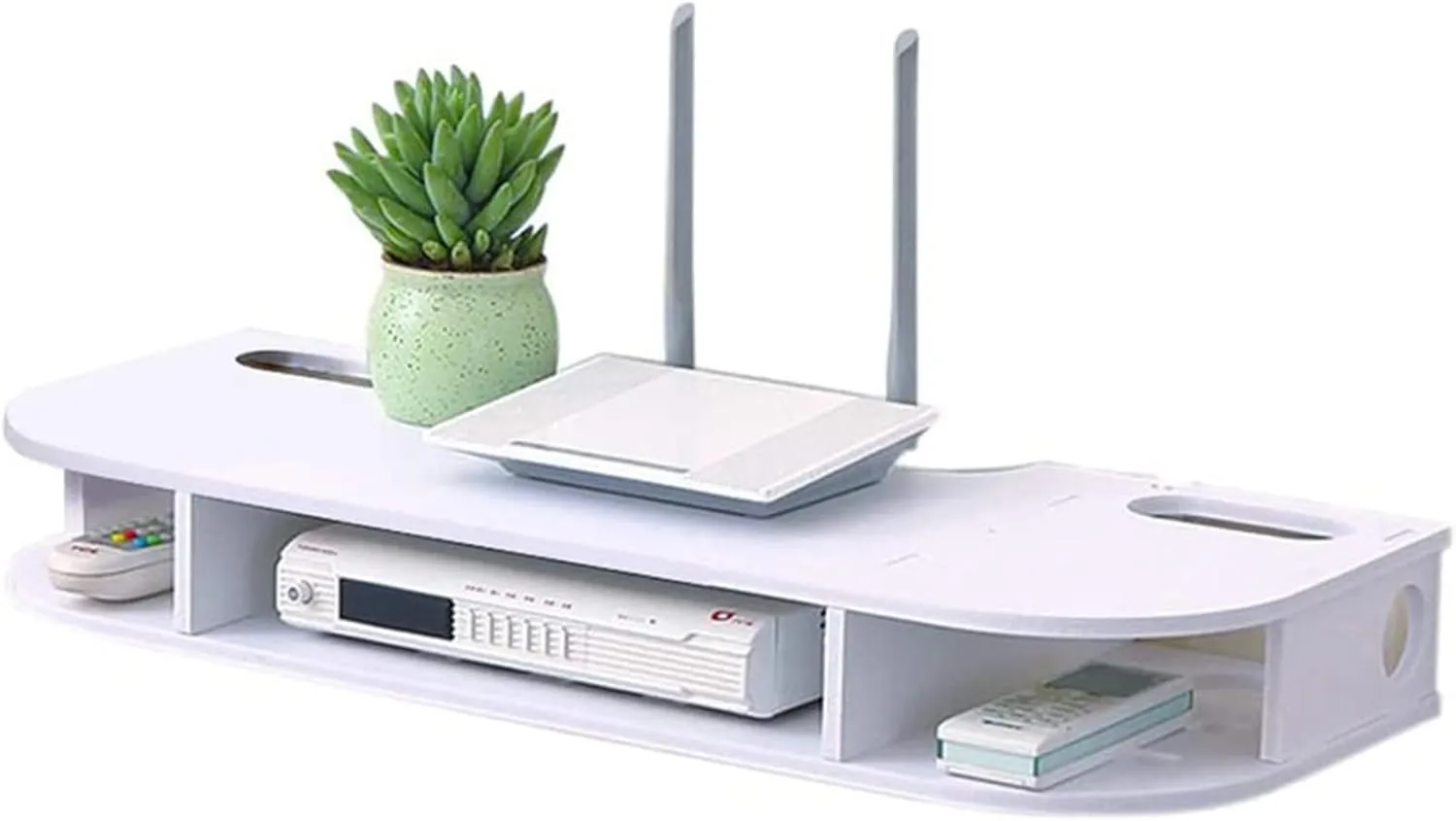 Floating TV Stand Wall Mounted Component Shelf