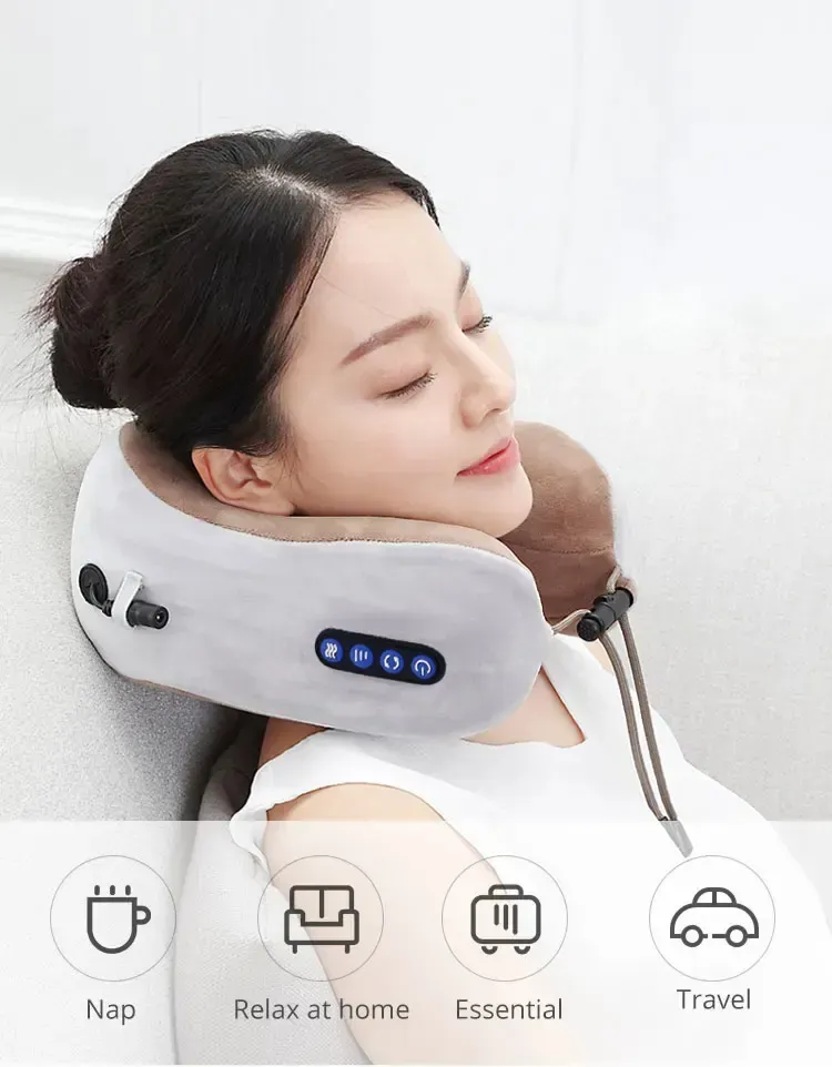 Shaped Pillow Neck Massager Usb Charging Portable Neck