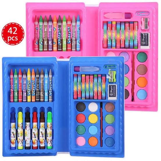 42-piece Complete Coloring Kit For Kids