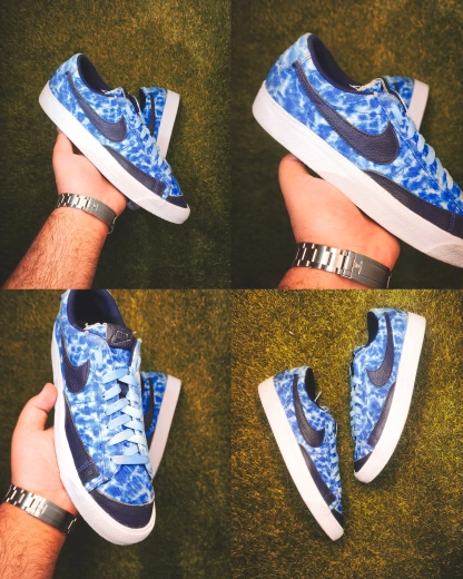 nike blazer low blue