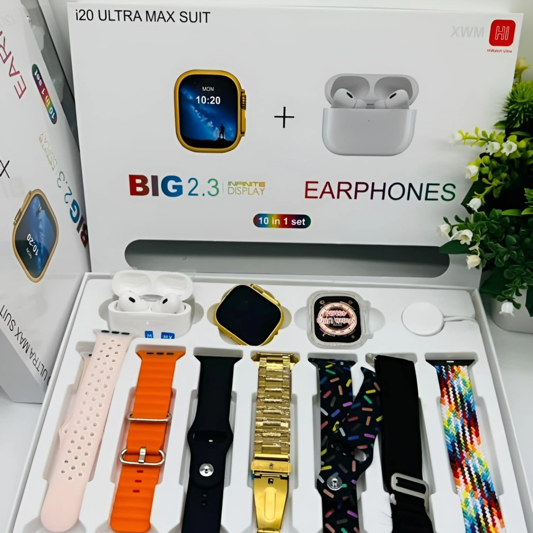 I20 Ultra Max Smart Watch 10 In 1 Box