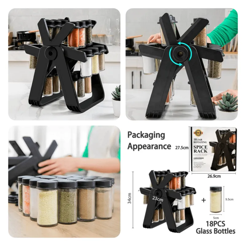 360 Degree Rotating Spice Rack