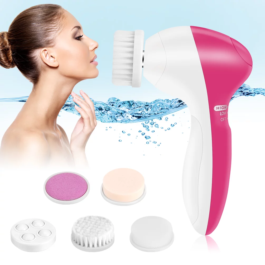 5 in1 Face Massager, Facial Cleansing Brush