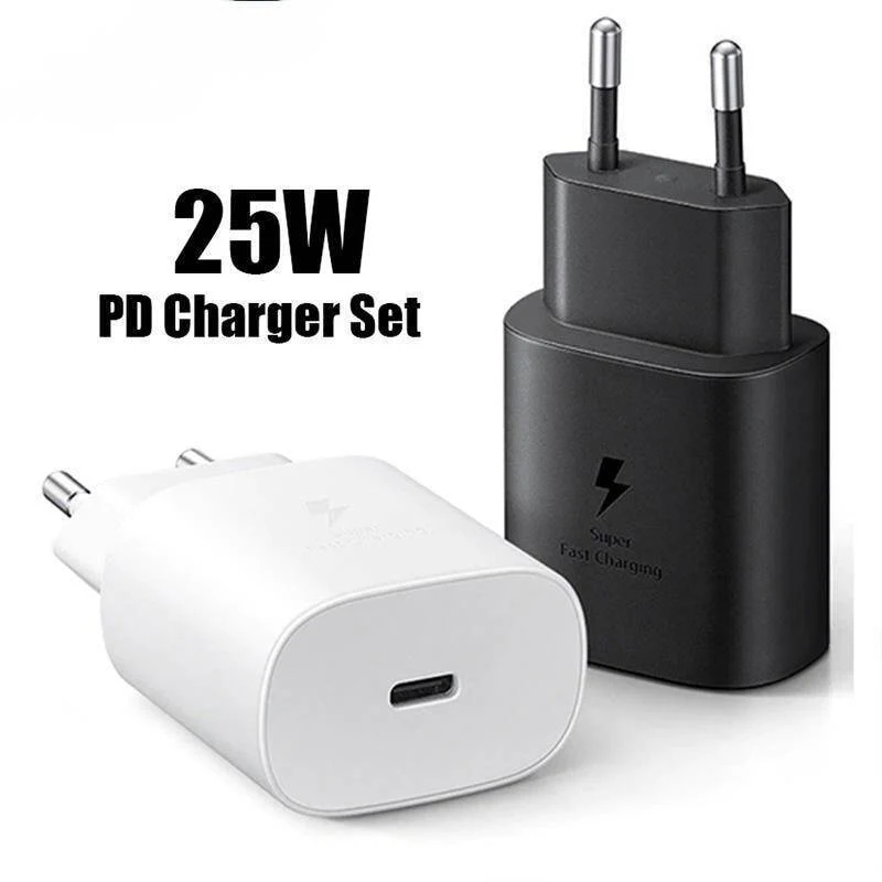 100% Original Samsung 25W, 45W PD Charging Adopters+ Cables