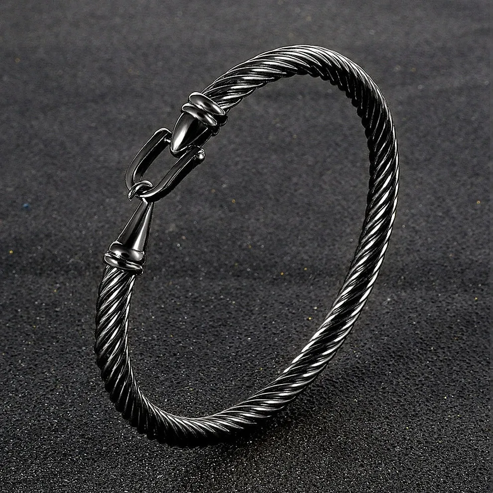Black Wire Bracelet